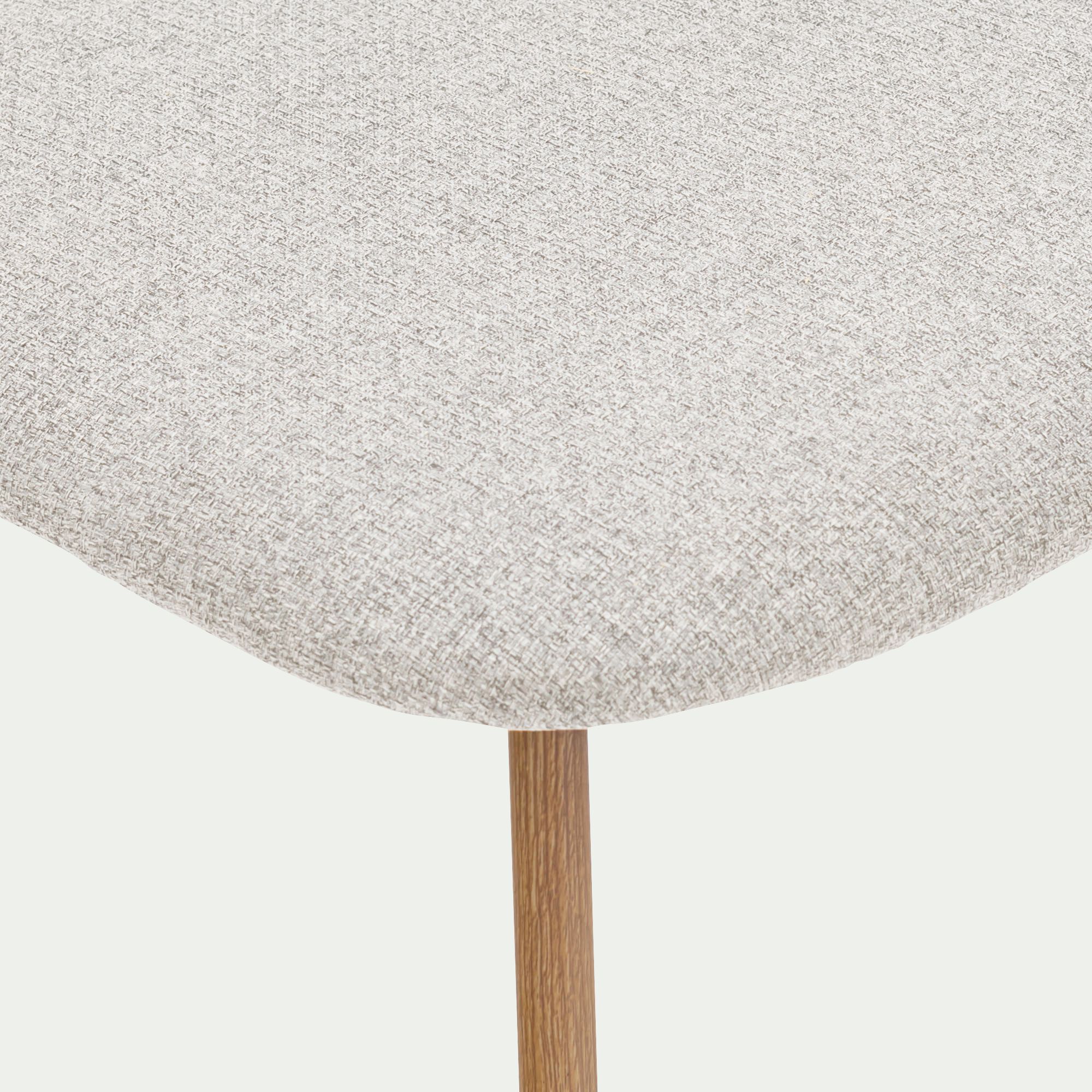 NOVES - Chaise de repas en tissu - beige