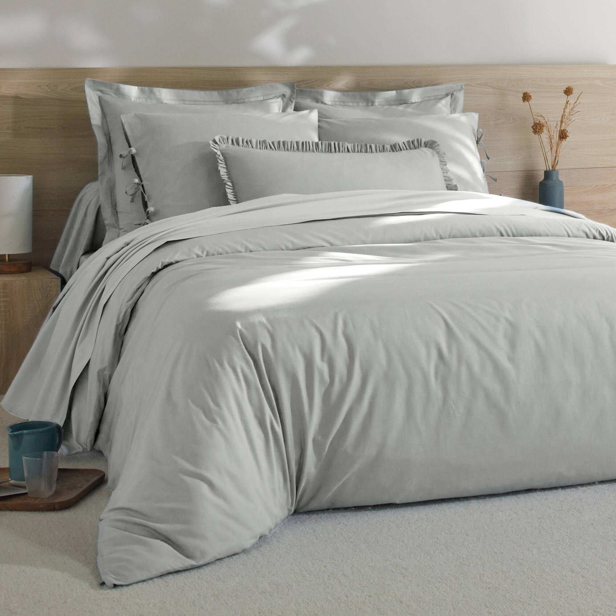 Linge de lit uni percale