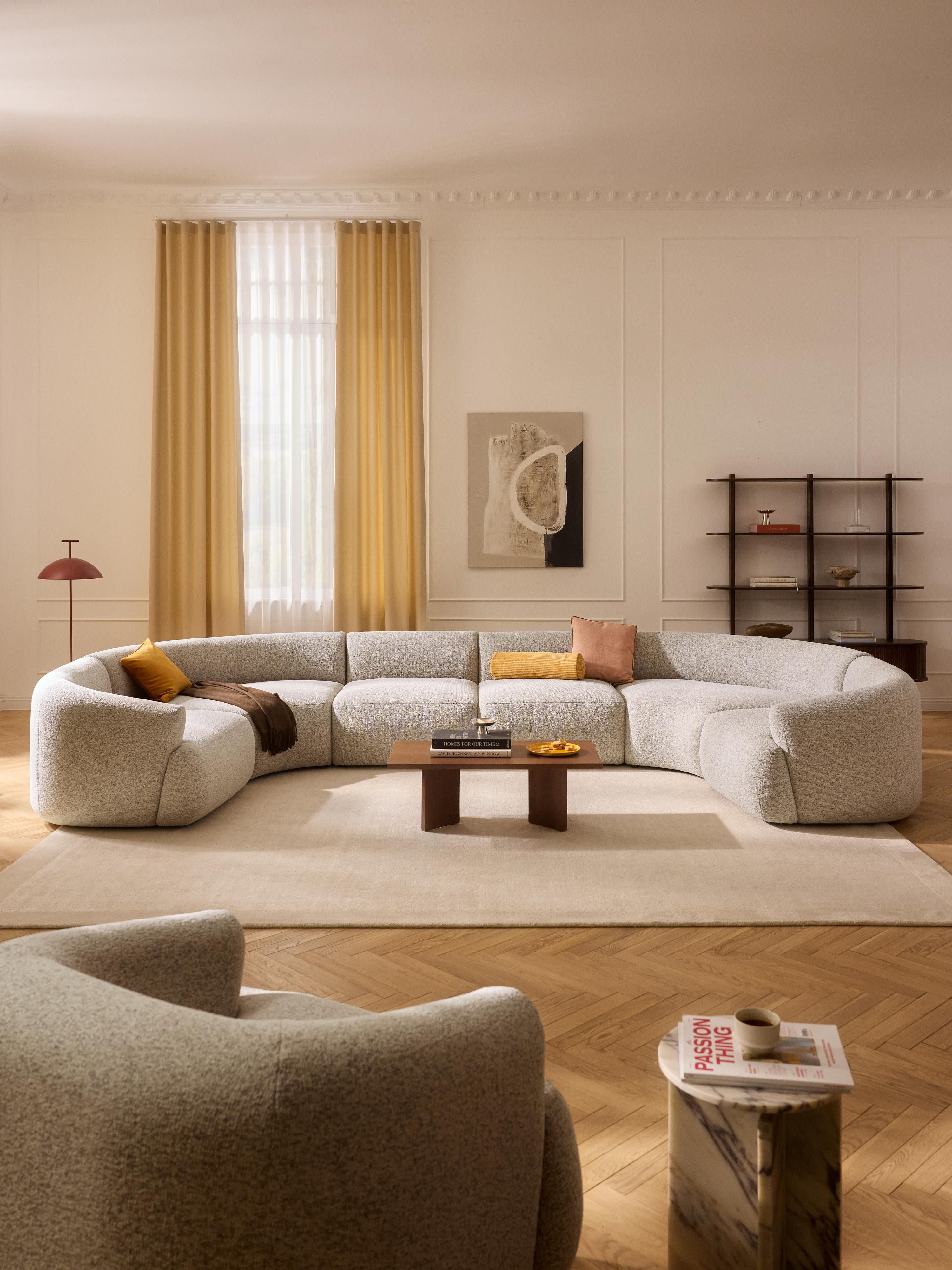 Modulares XL Bouclé-Sofa Sofia