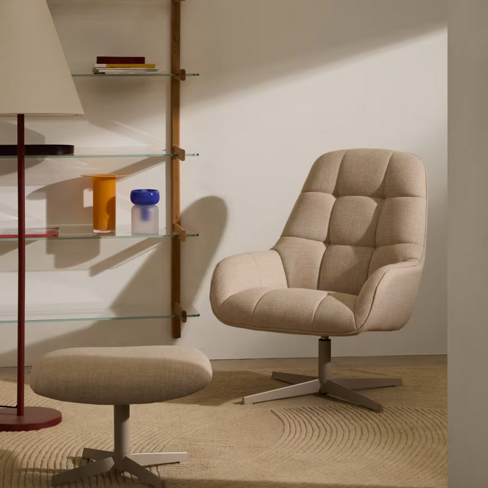 Kave Home Jaspe Draaifauteuil - Beige