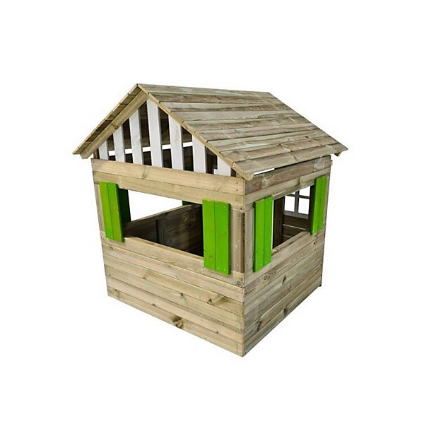 Maison d'enfant en bois Masgames LOLLIPOP XL Horeca verte