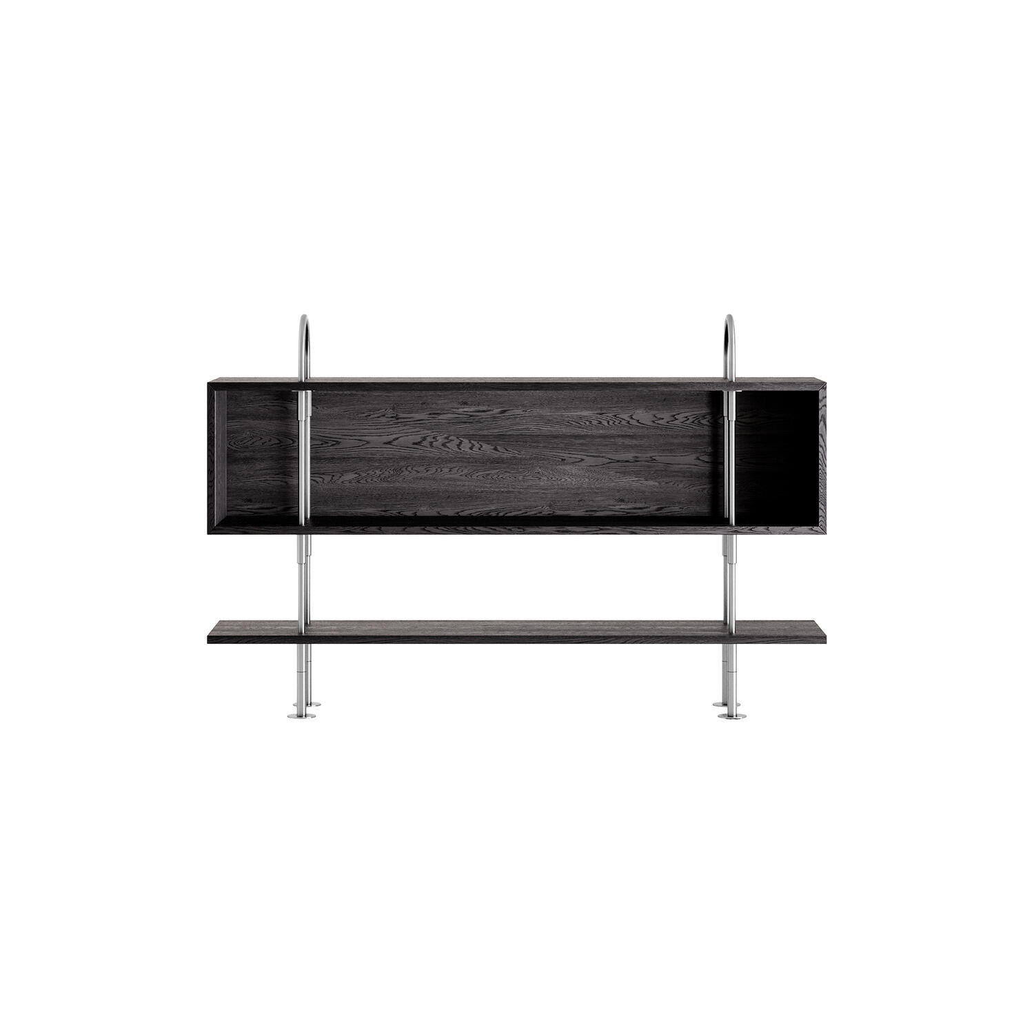 Keen Shelving, steel/ash veneer