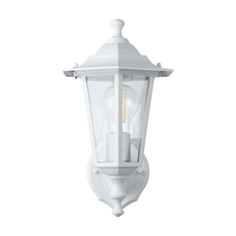 Applique extérieure Laterna 5 posée blanche E27 60 W EGLO