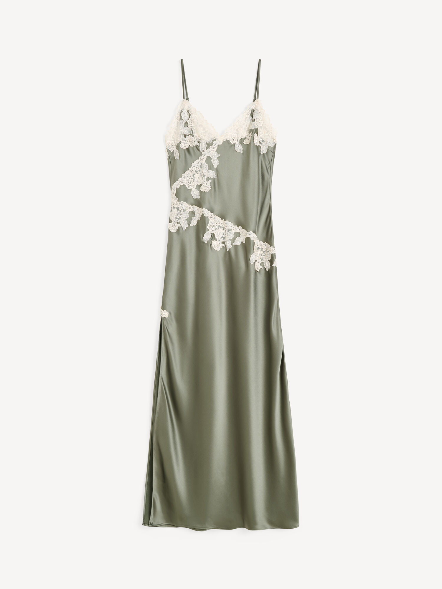 Vera satin maxikjole
