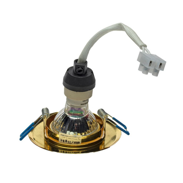 Oprawa wpuszczana okrągła chromowana 9cm MOTION 1xGU10x35W IP20 Eko-Light