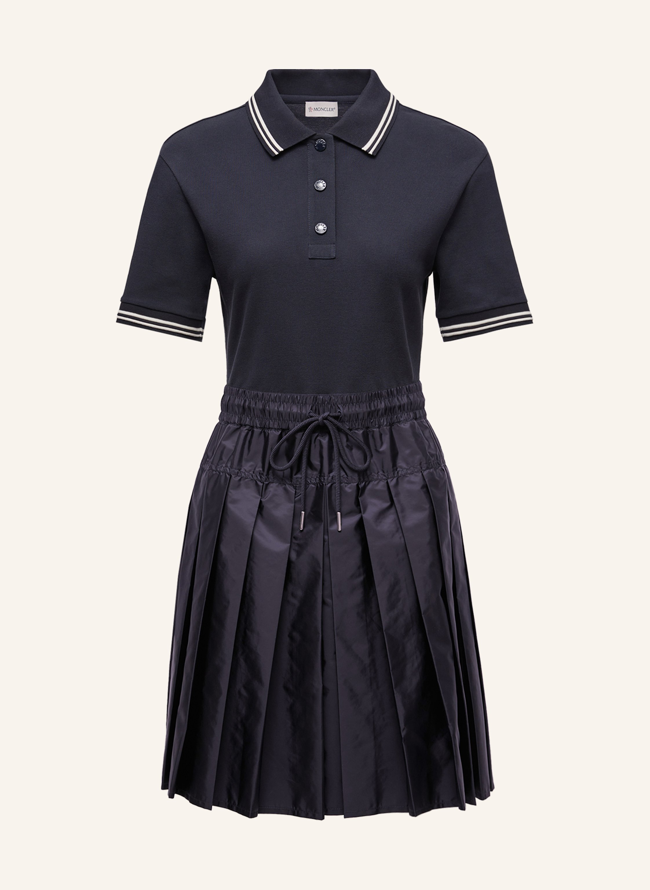 MONCLER Kleid im Materialmix