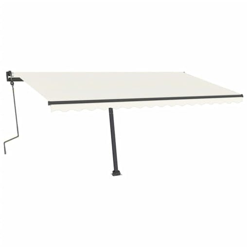 NNEVL Awning Post Set Anthracite 450x245 cm Iron