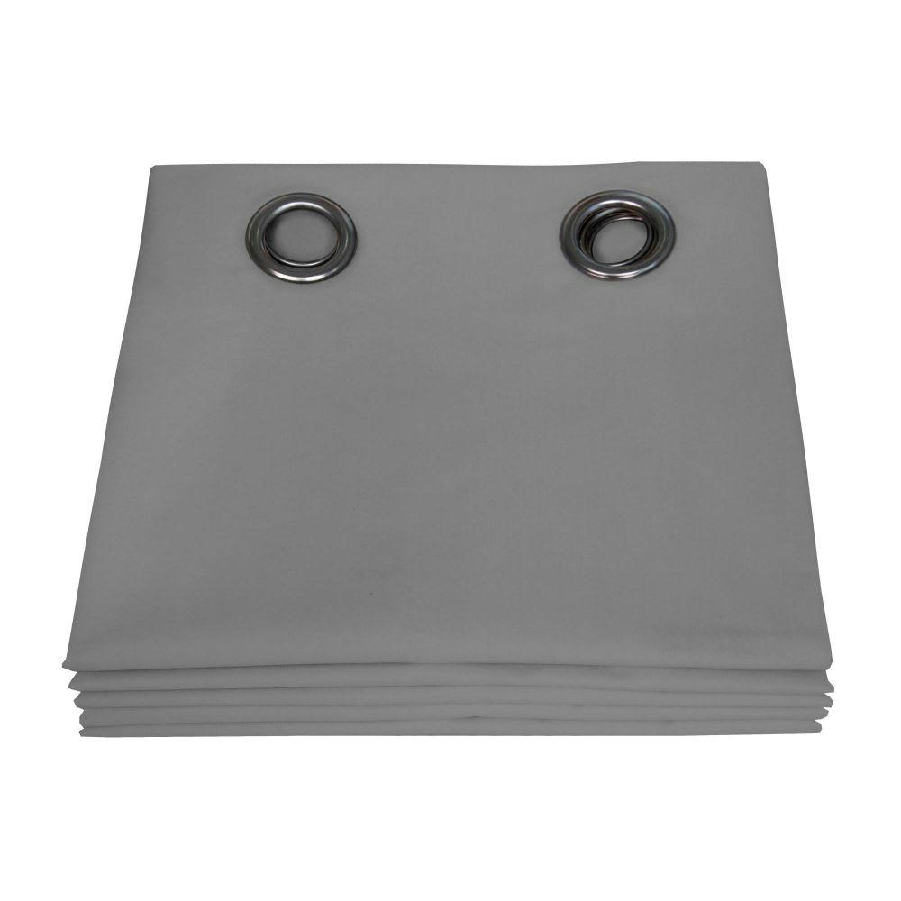 - Rideau occultant total gris 135 x 250
