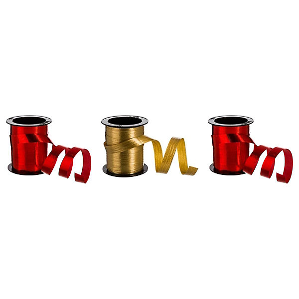 Lot de 3 rouleaux de bolduc 5 mm ou 10mm l.10m - feeric lights &christmas