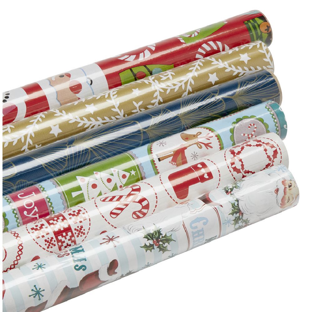 Papier cadeau de No&euml;l L800x70cm (plusieurs modèles)