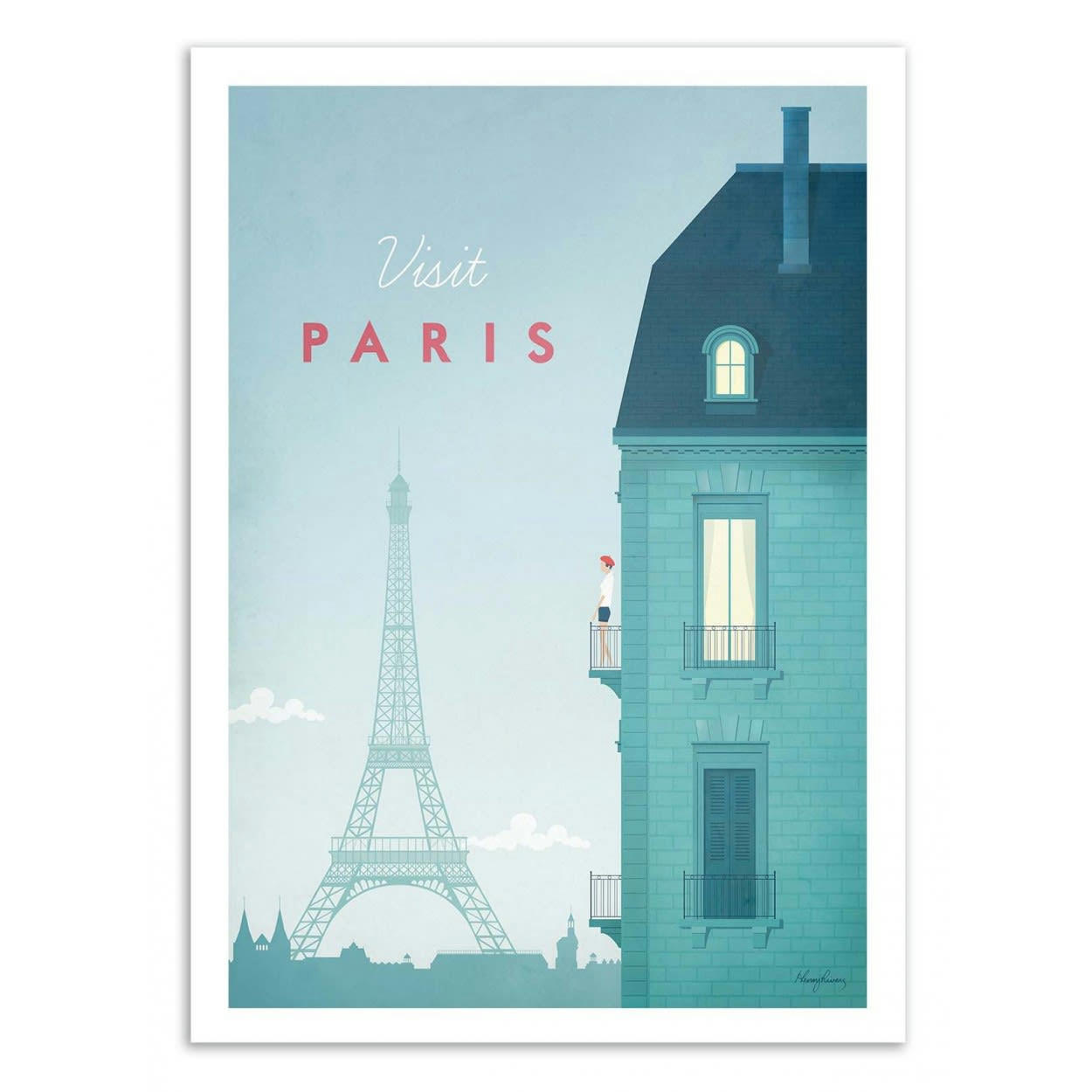 HENRY RIVERS - VISIT PARIS - Affiche d