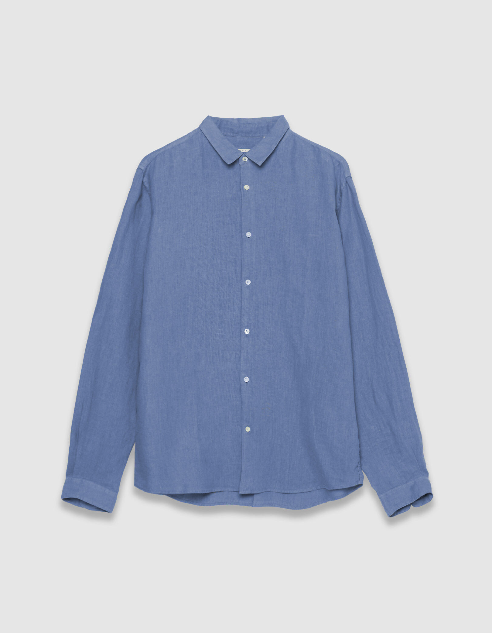 Chemise slim verte 100% lin Homme