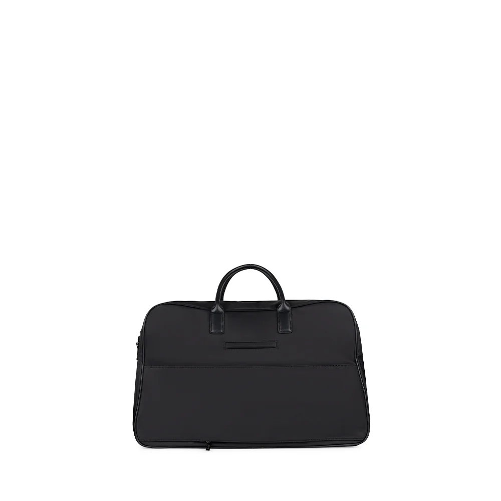 The Oslo – Black Recycled Nylon Travel Weekender Bag