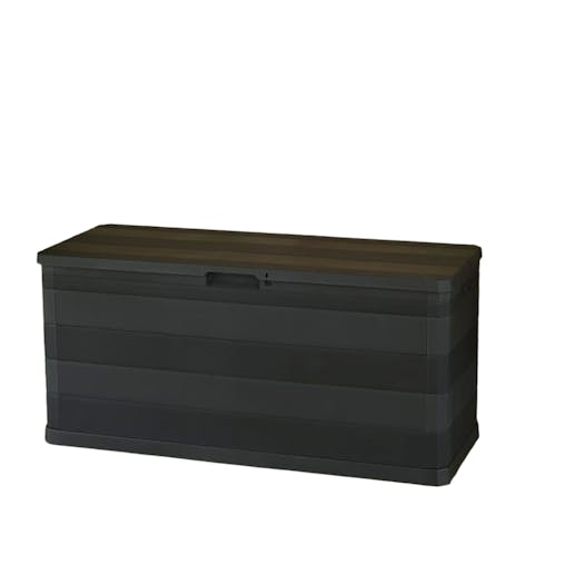 NNEVL Garden Storage Box Brown 120x50x60 cm Poly Rattan