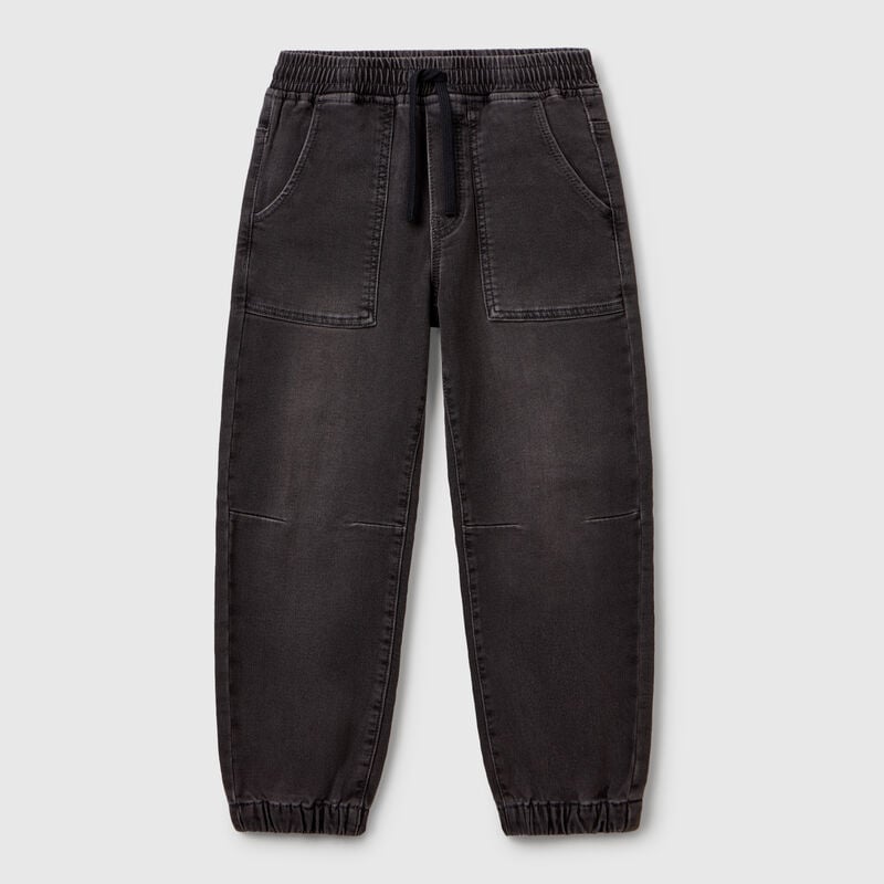 Denim joggers