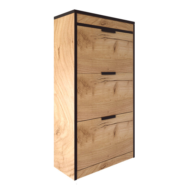 Szafka Alaska 13C Dąb Craft Złoty/K 65X27X116 Cm - Dąb Craft Złoty