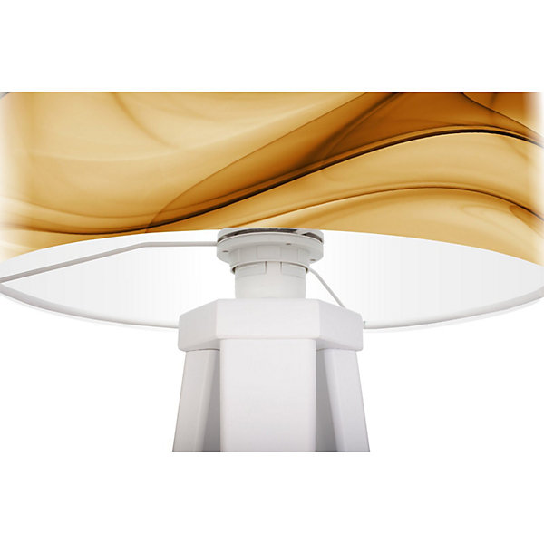 Lampe de chevet magic of color foto-048 30 x 30 x 45 cm Blanc, marron