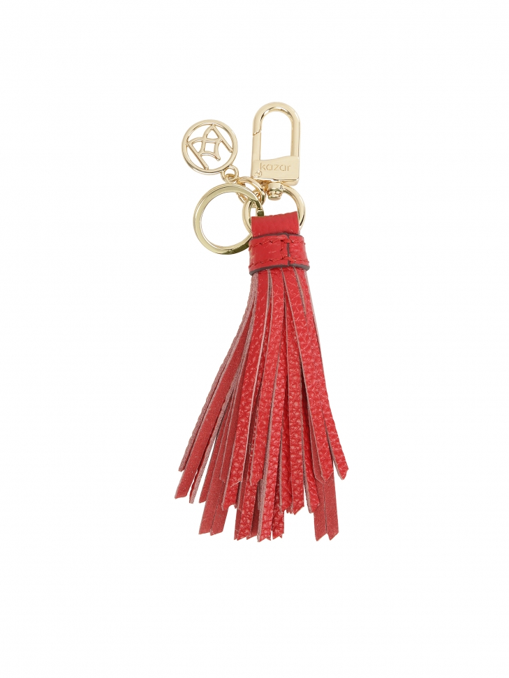 Red keychain with a clutch