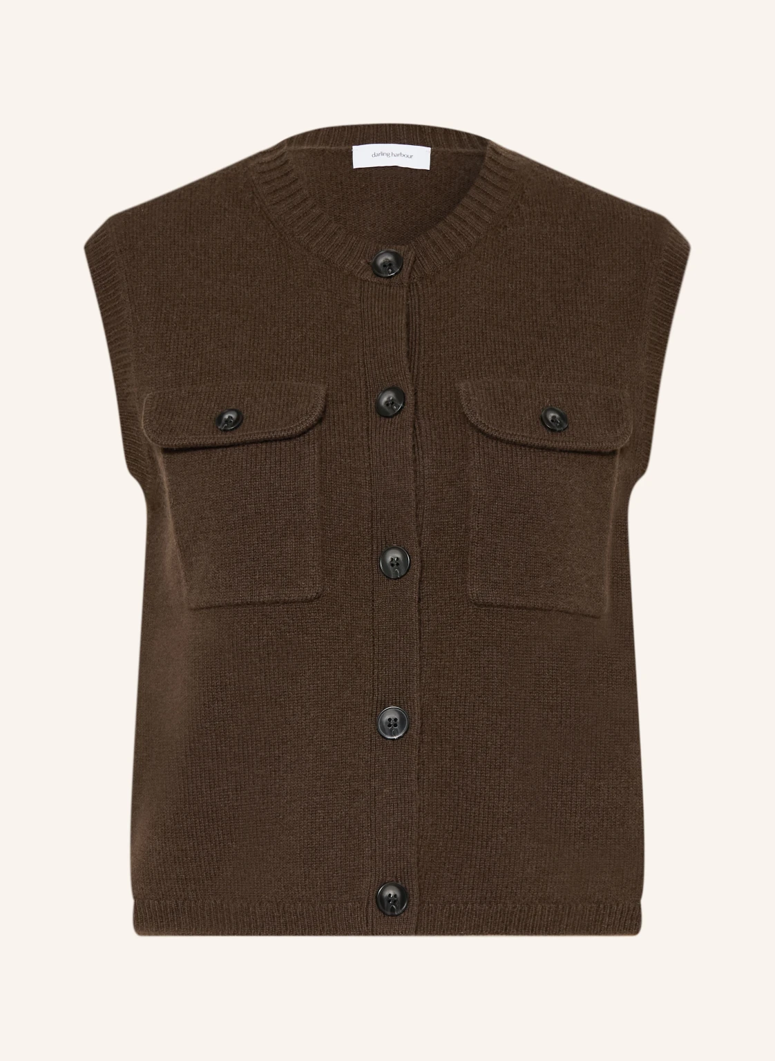 darling harbour Strickweste mit Cashmere