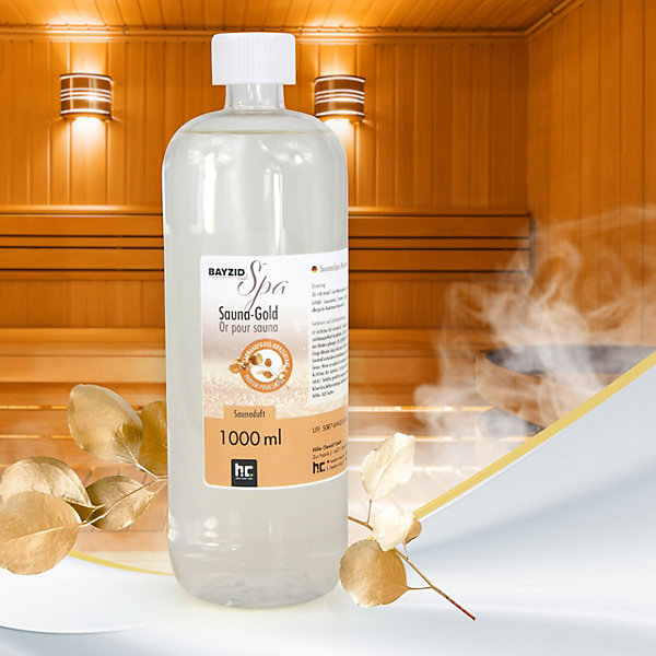 1 L Bayzid Spa Parfum Sauna - Sauna Gold - Concentré D'infusion Pour L'infusion Sauna