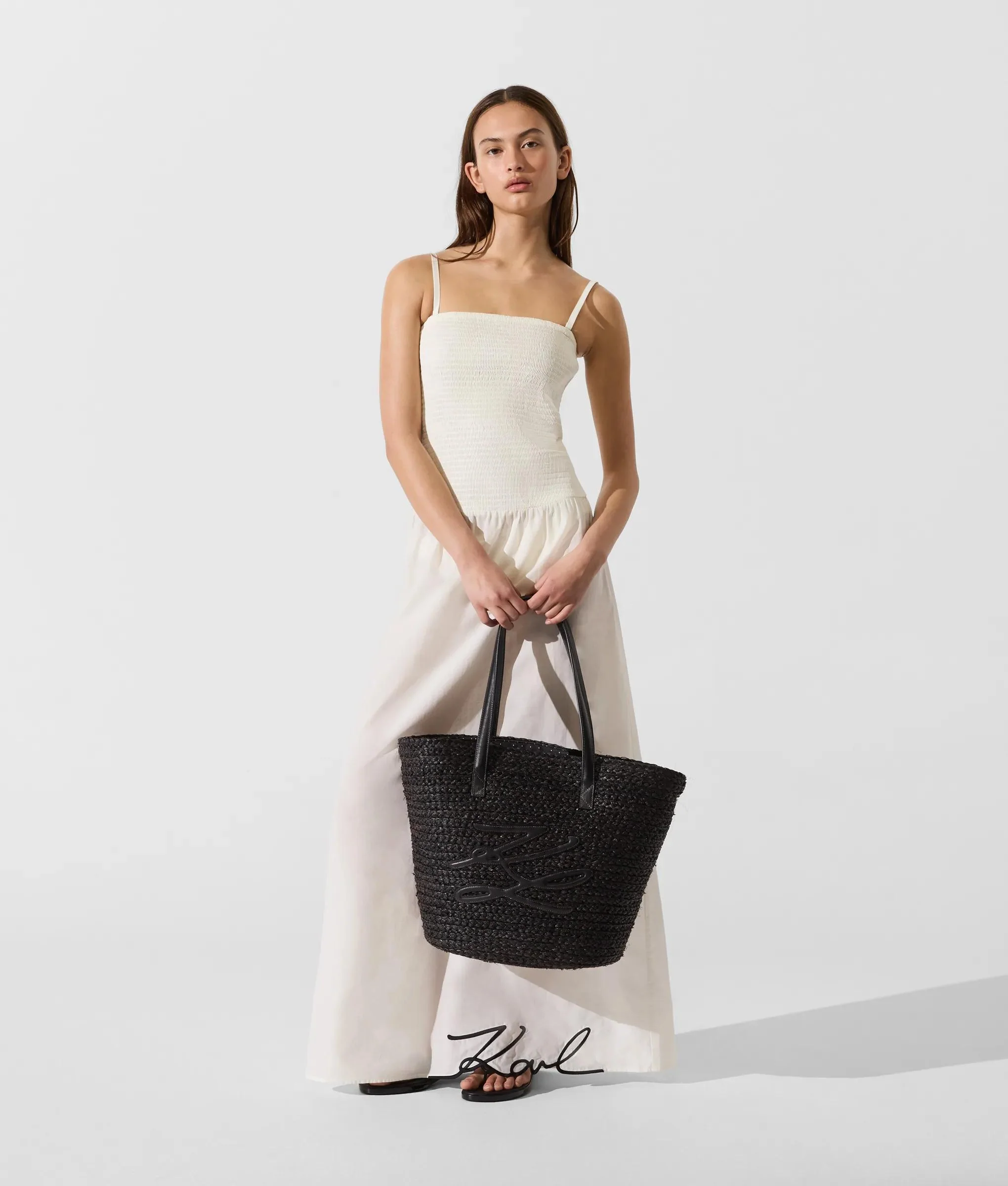Sac de plage en raphia Autograph