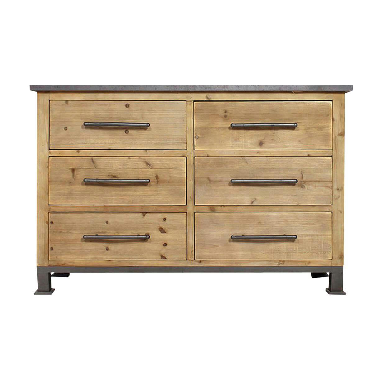 MIM - Commode en bois marron 120 cm