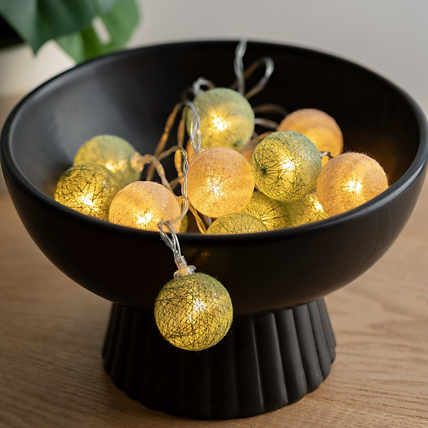 Guirlande Led pile 16 boules Army D3,5cm - Atmosphera