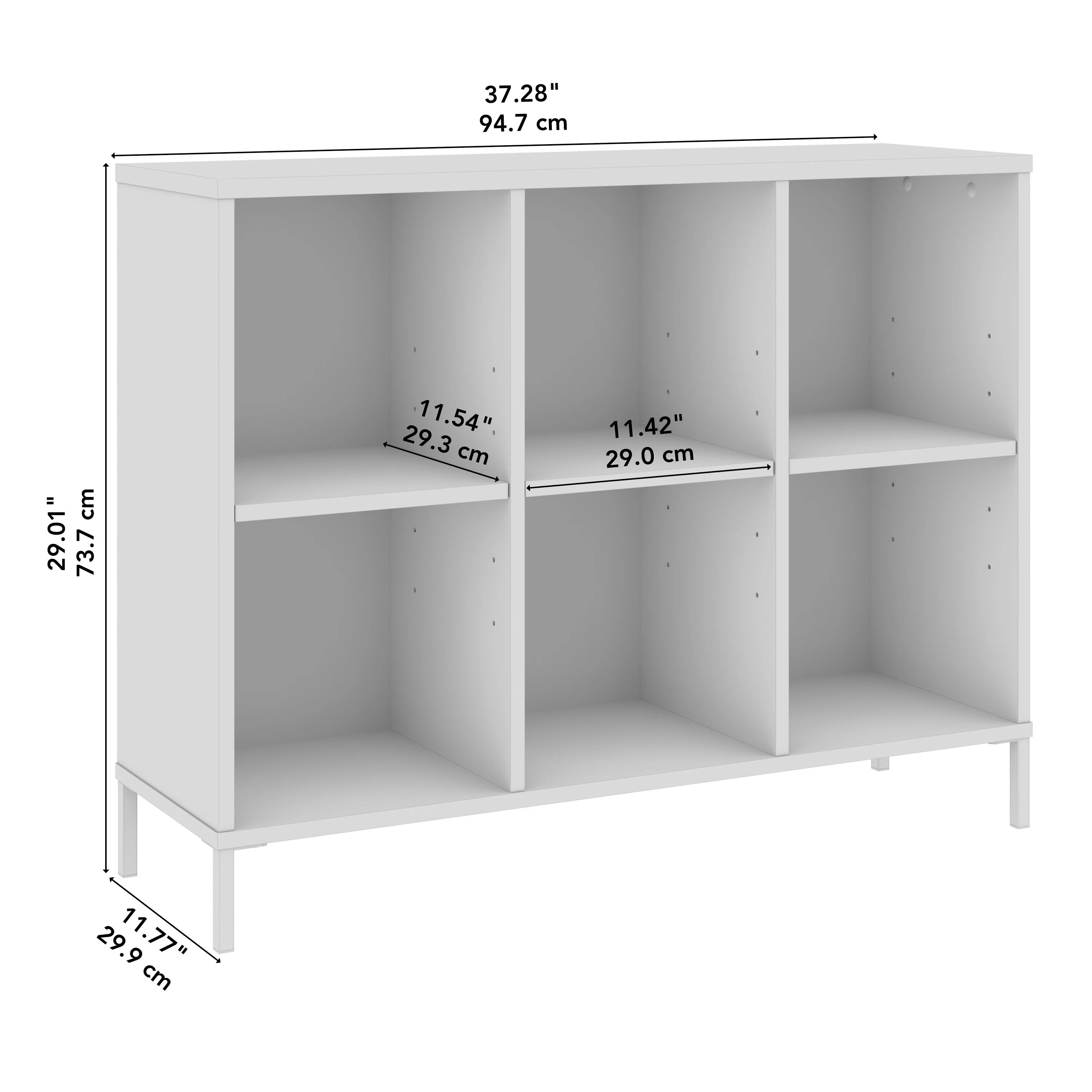 Essence 6 Cube Organizer Storage Bookcase by Bush Furniture