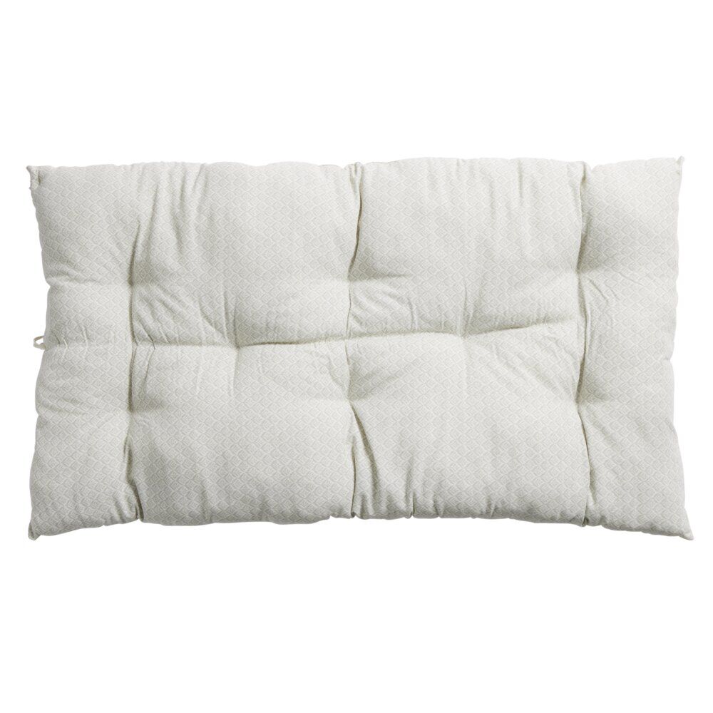Coussin de sol rectangulaire blanc écru 60x120cm