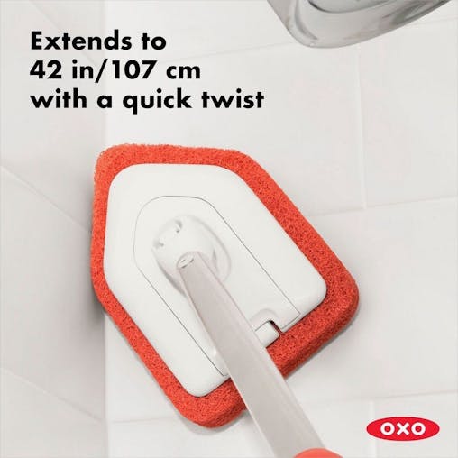 OXO Good Grips Extendable Tub & Tile Scrubber Soft Grip