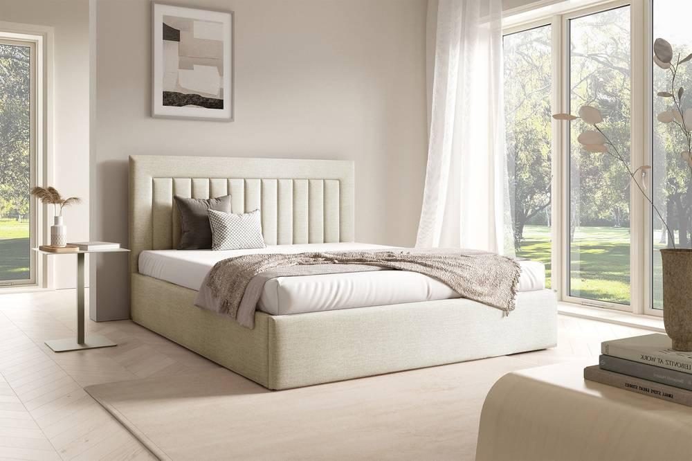 Bedframe 180x200 cm Alodie fluweel met opbergruimte