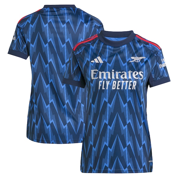 Arsenal adidas Women's 2025/26 Away Replica Jersey - Blue/Red