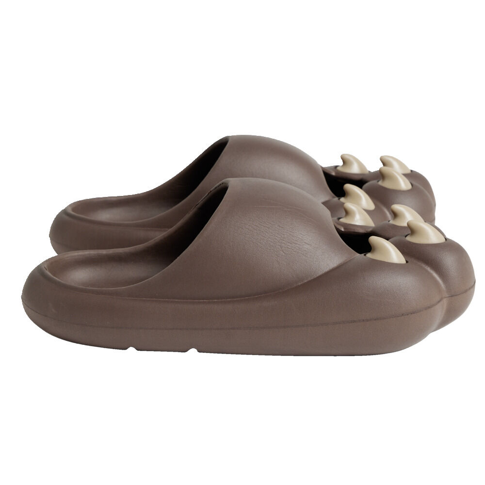 Chaussons griffe caoutchouc marron 36/37