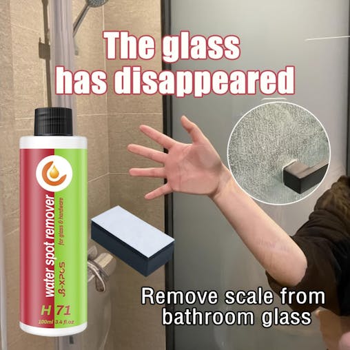 NNETM Bathroom Glass Cleaner Hard Water Spot Remover