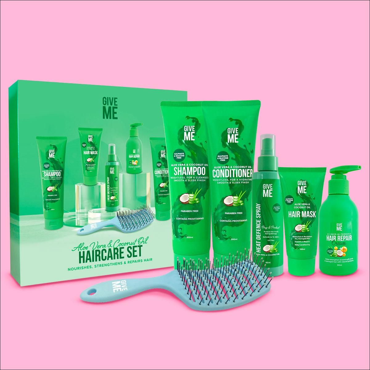 Give Me Full Hair Care Essentials Gift Set - Aloe Vera & Coconut Oil