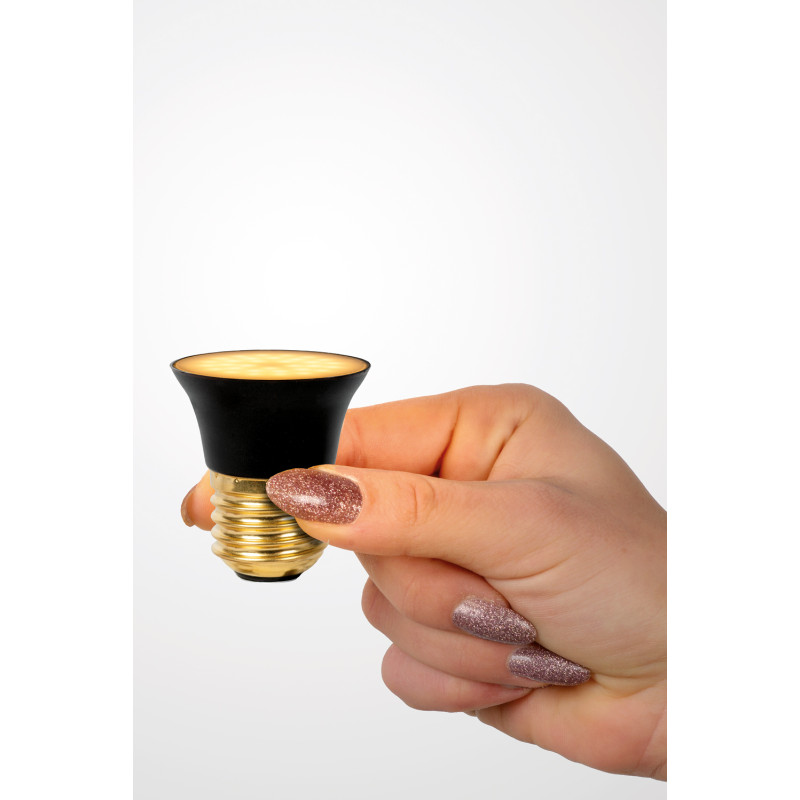 Ampoule LED G45 noire dimmable Ø 4,3 cm E27 5 W LUCIDE