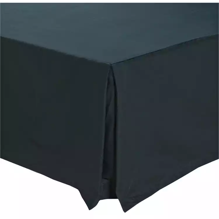 Habitat Easycare Plain Black Valance - Single