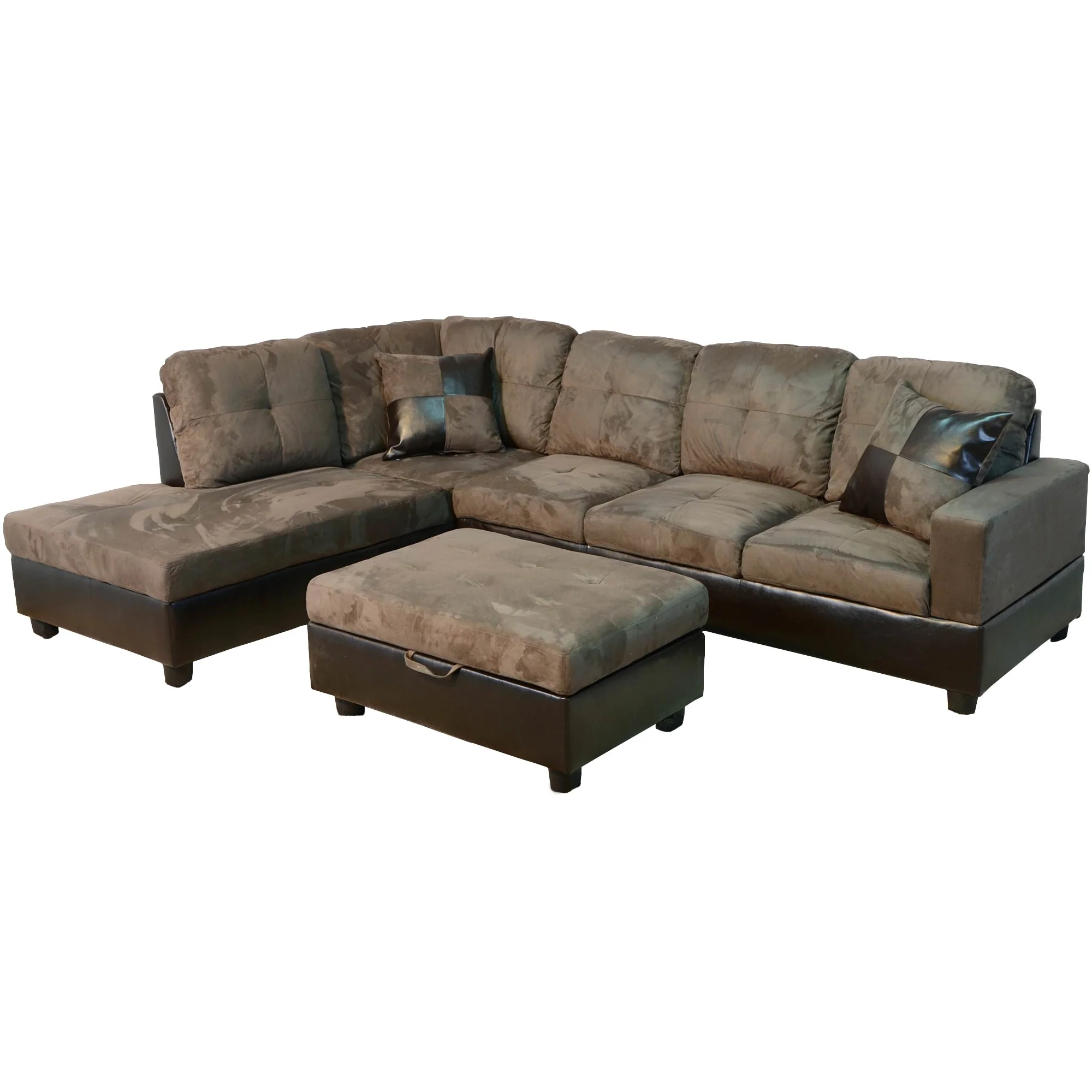Star Home Living Sectional w/Storage Ottoman