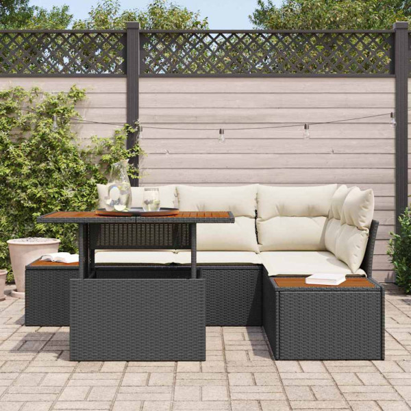 Zestaw Mebli Ogrodowych Wypoczynkowy Sofy Stolik Rattan Na Patio Na Taras