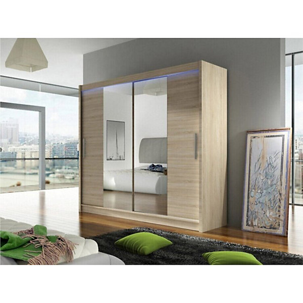 Armoire Closico Pallor II, Nombre d'étagères: 5, 215x180x58cm