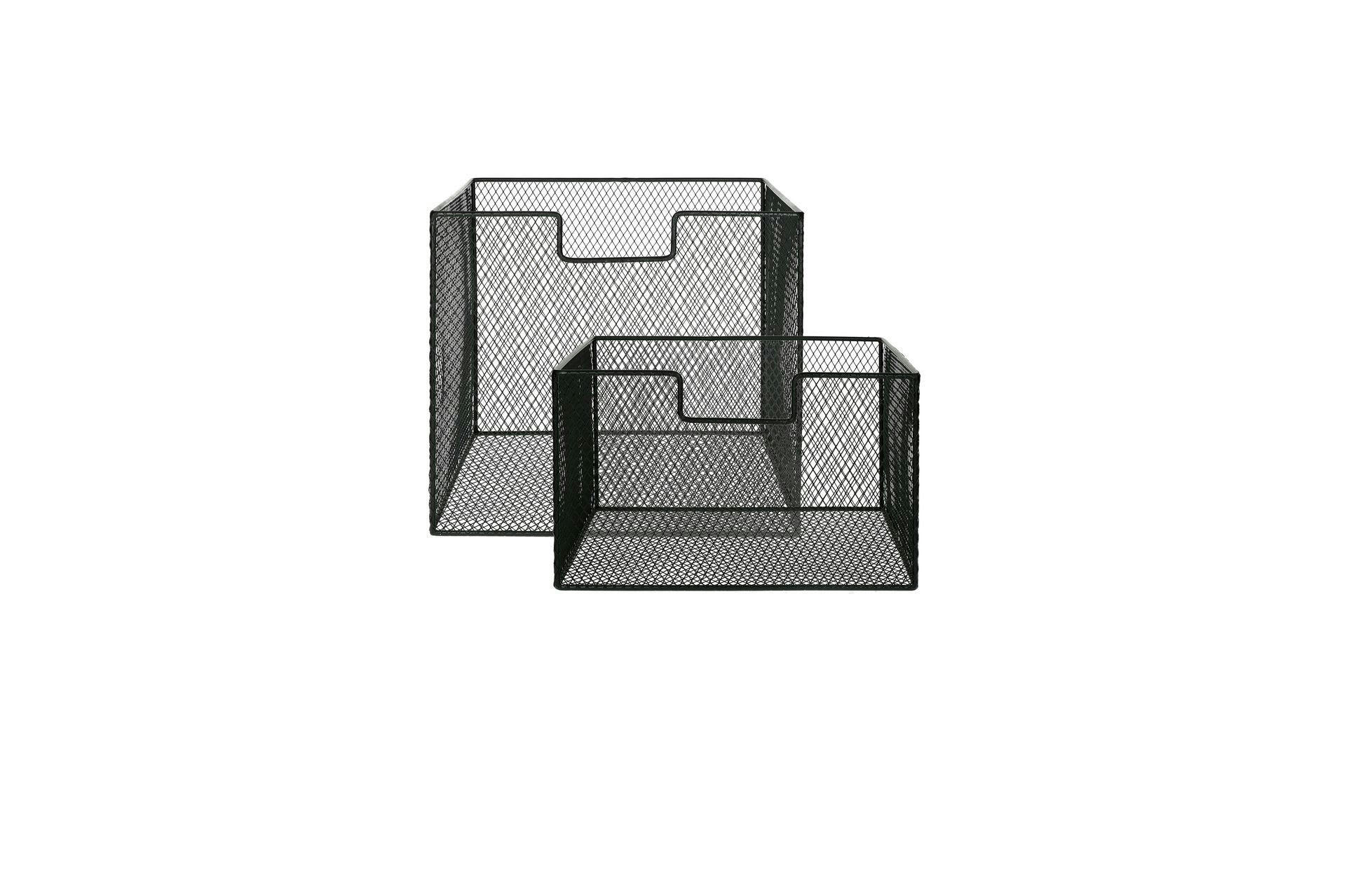 ESSENCE - Paniers en métal noir lot de 2