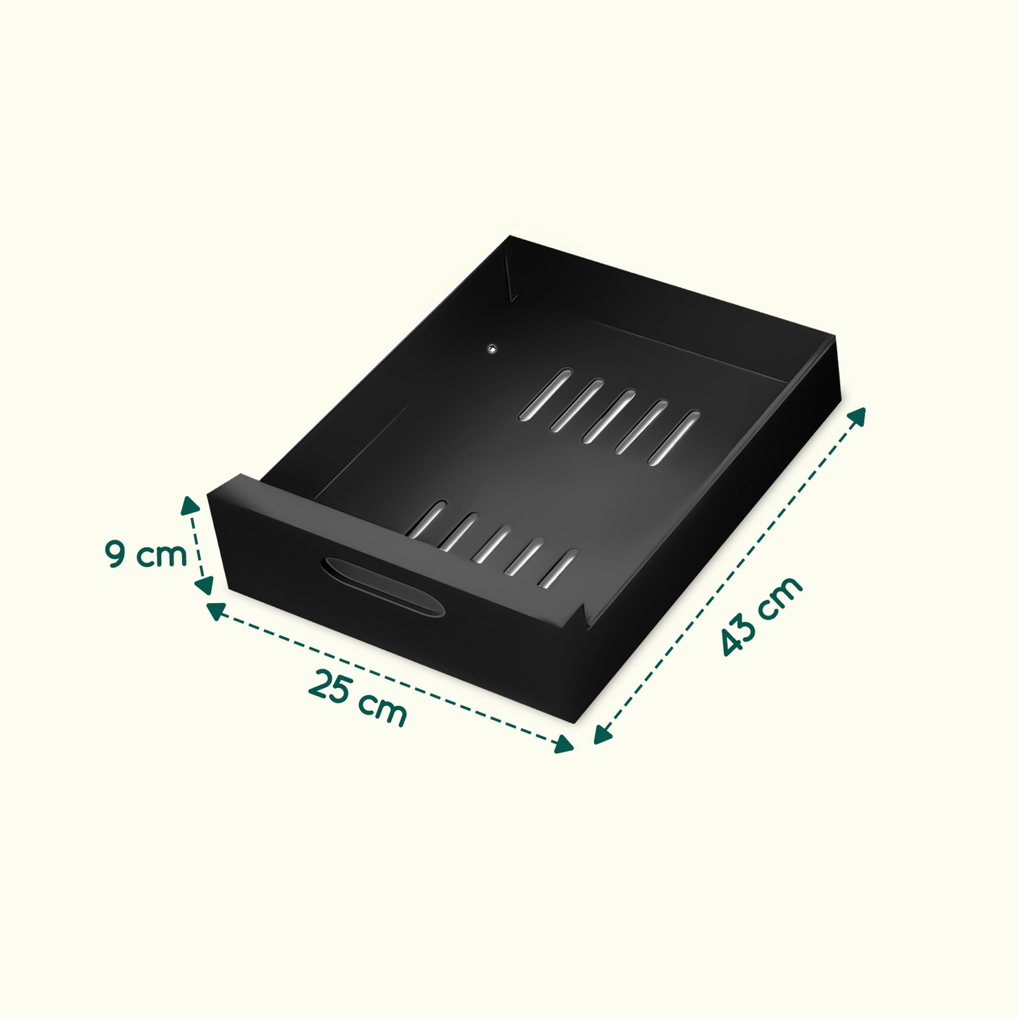 XIVADA Keukenkast organizer - Schuiflade - Aluminium - 25 cm - Zwart