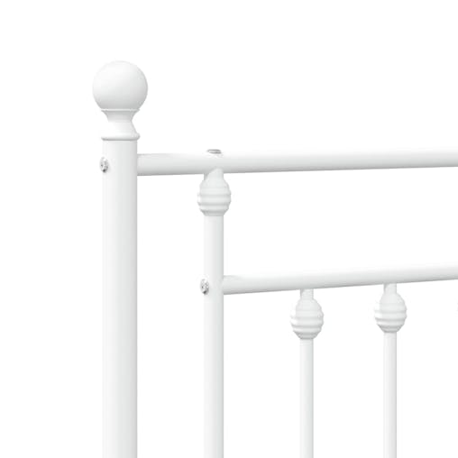 NNEVL Metal Headboard White 107 cm