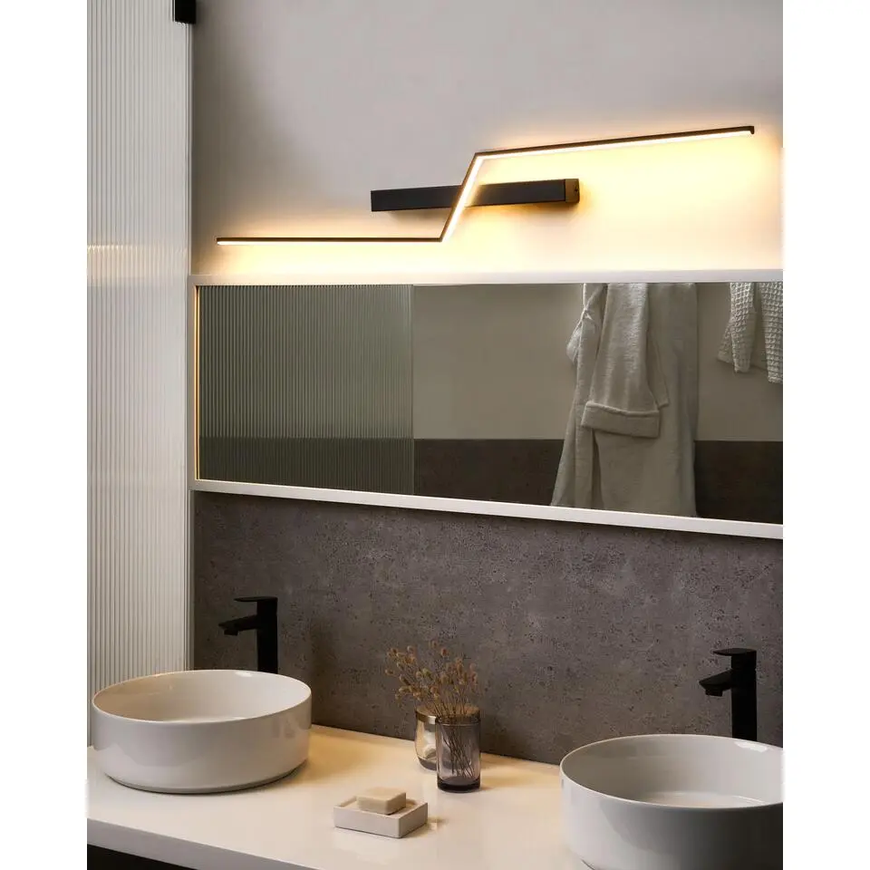 NOCEDA - LED schilderij- en spiegelverlichting - Zwart - IJzer