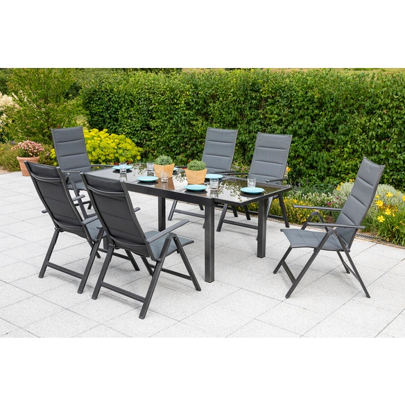 Gartenmöbelset »Taviano«, 6 Sitzplätze, Aluminium/Textil