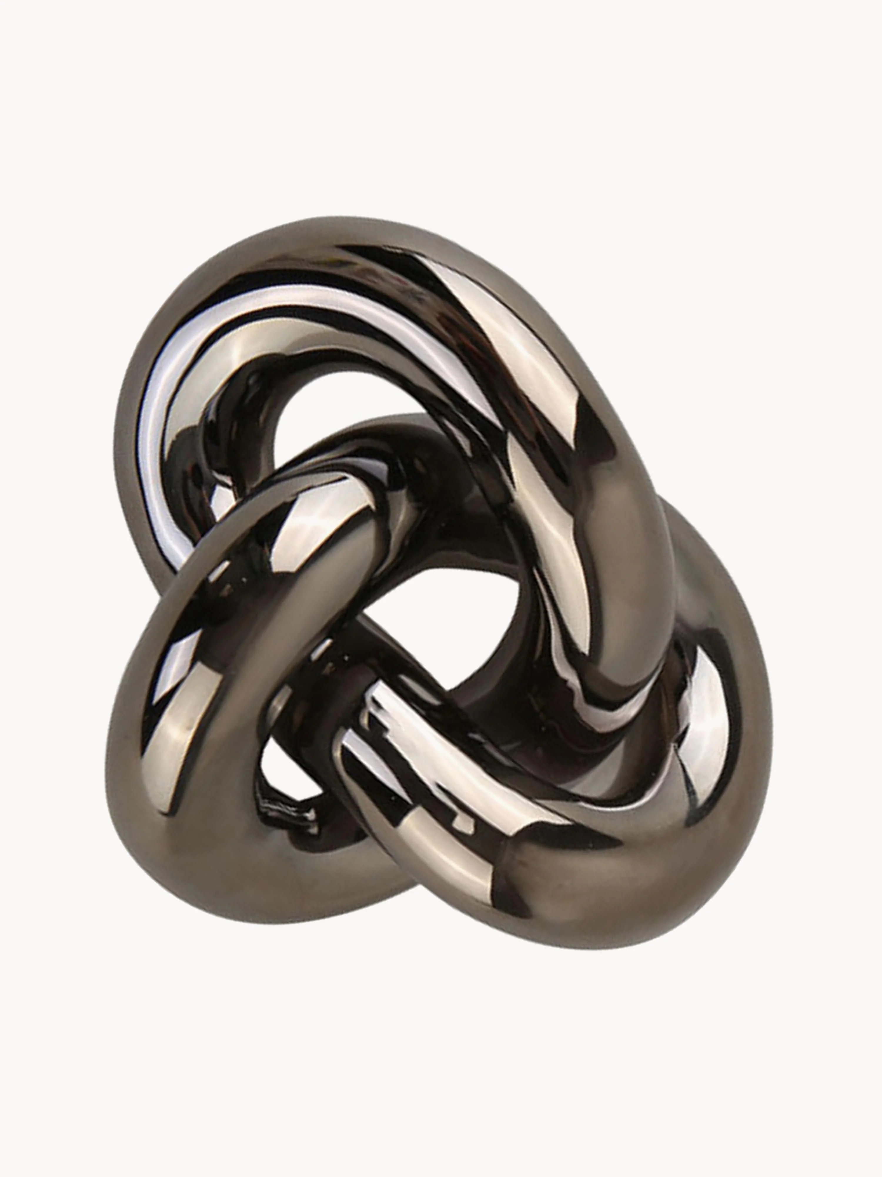 Handgefertigtes Deko-Objekt Knot, H 6 cm