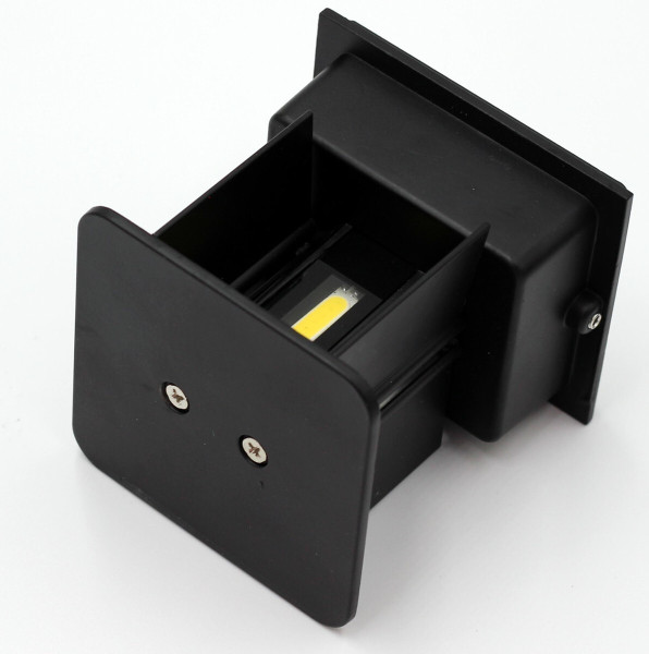 Kinkiet zewnętrzny Leo ruchomy czarny LED 2x6W 490lm IP54 IdeaLED