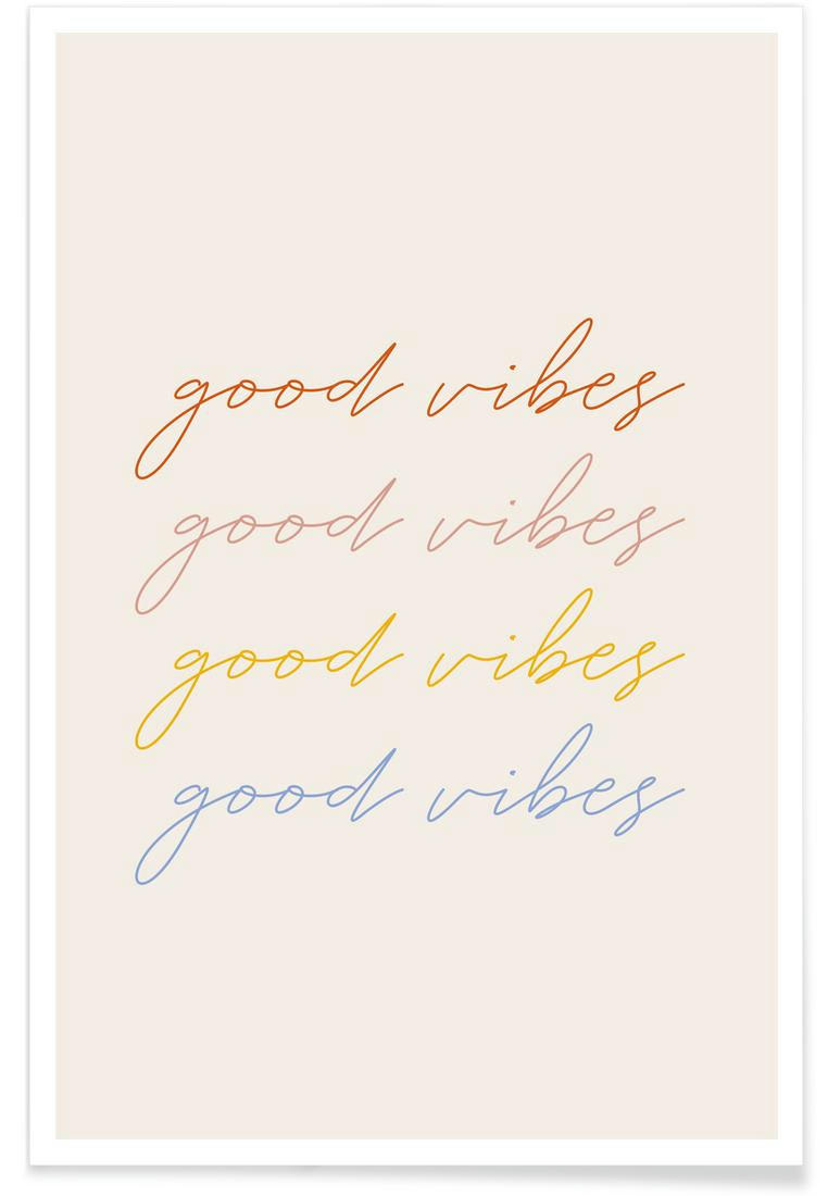 GOOD VIBES - Affiche multicolore