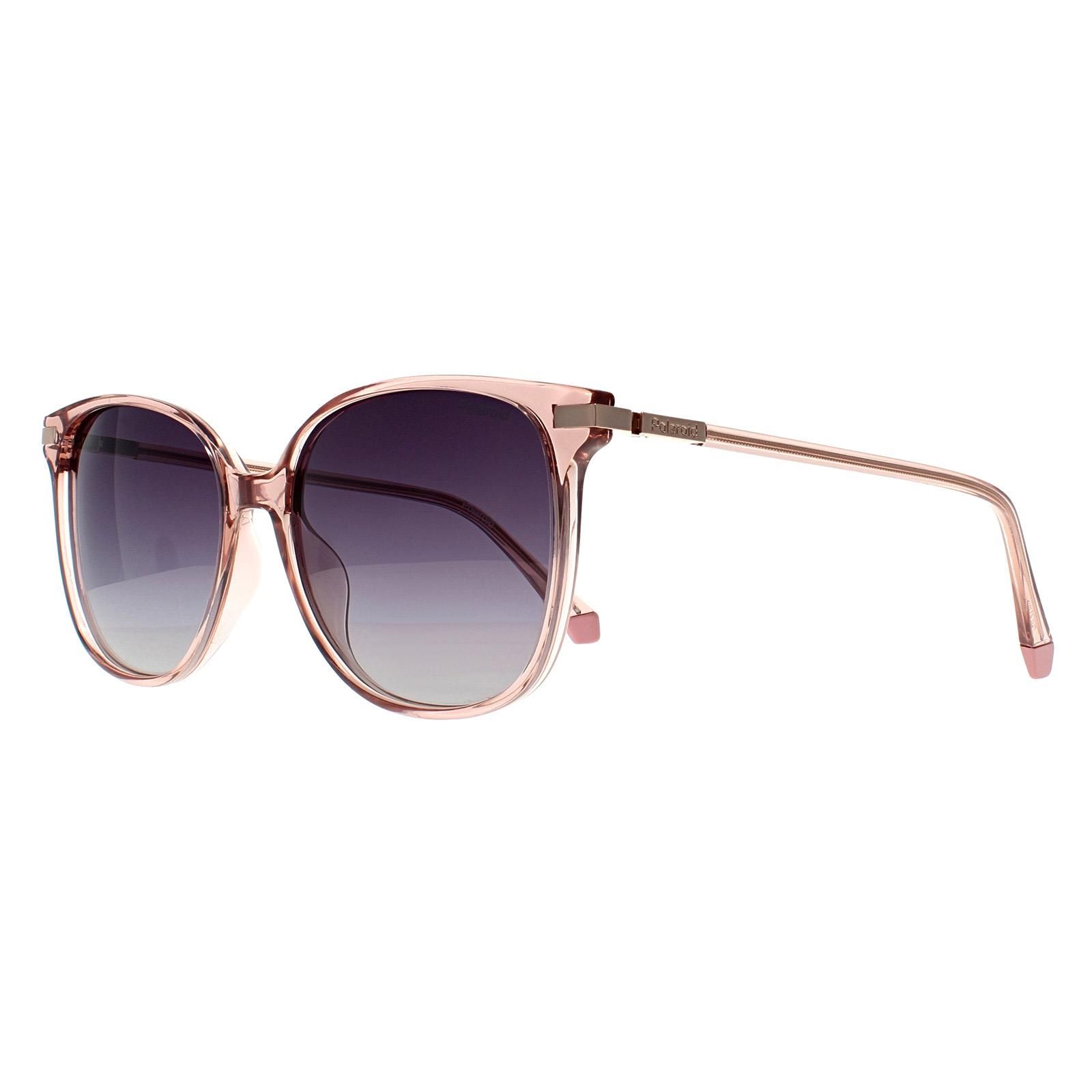 Polaroid Square Transparent Lilac Gold Copper Grey Gradient Polarized PLD 4170/G/S/X