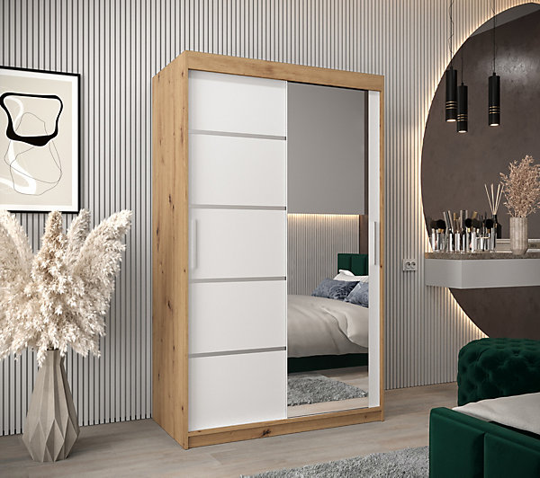 Armoire Verona 2 a portes coulissantes H. 200 x L. 120 x P. 62 2 portes